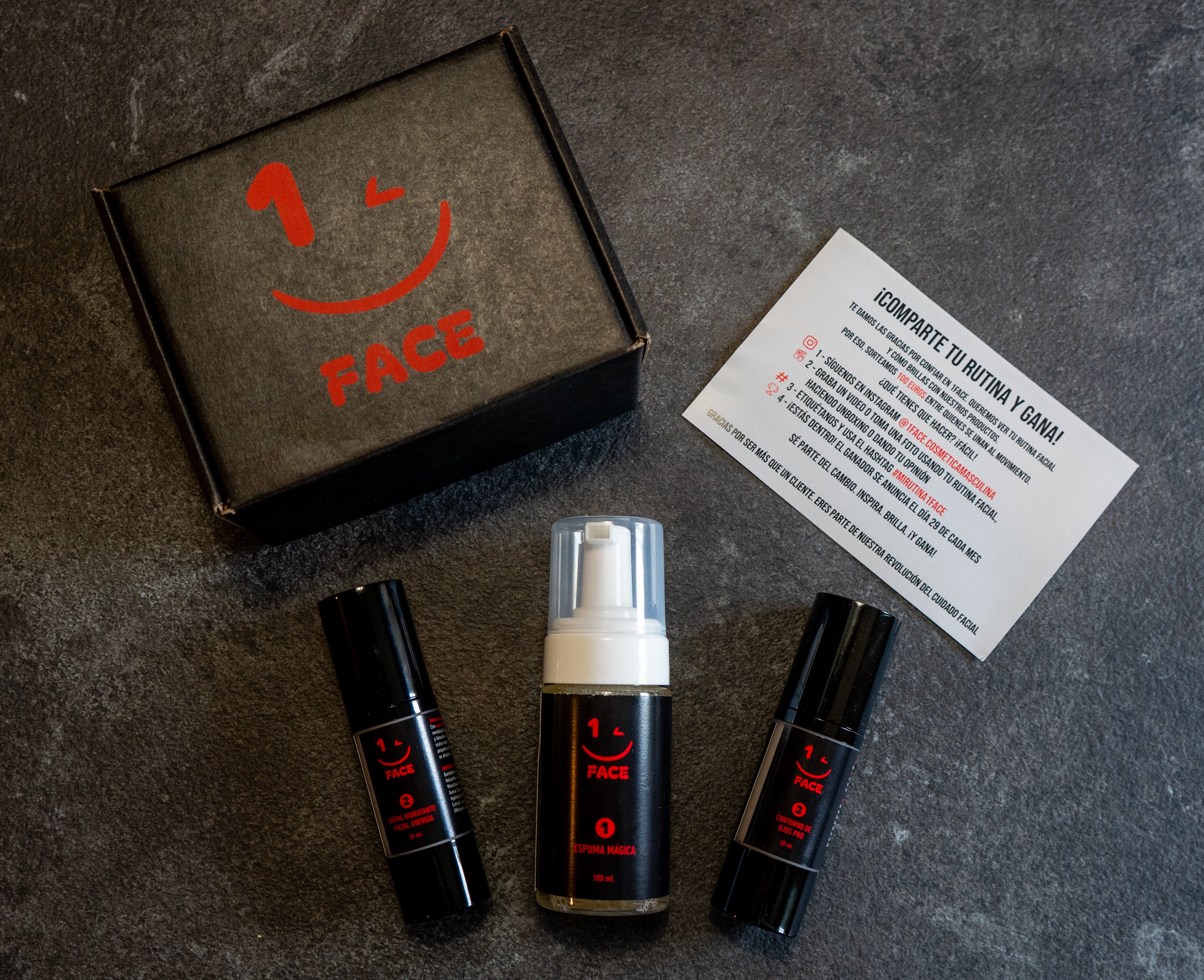 1PACCO VISO | SCHIUMA DETERGENTE + CREMA IDRATANTE VISO + CONTORNO OCCHI