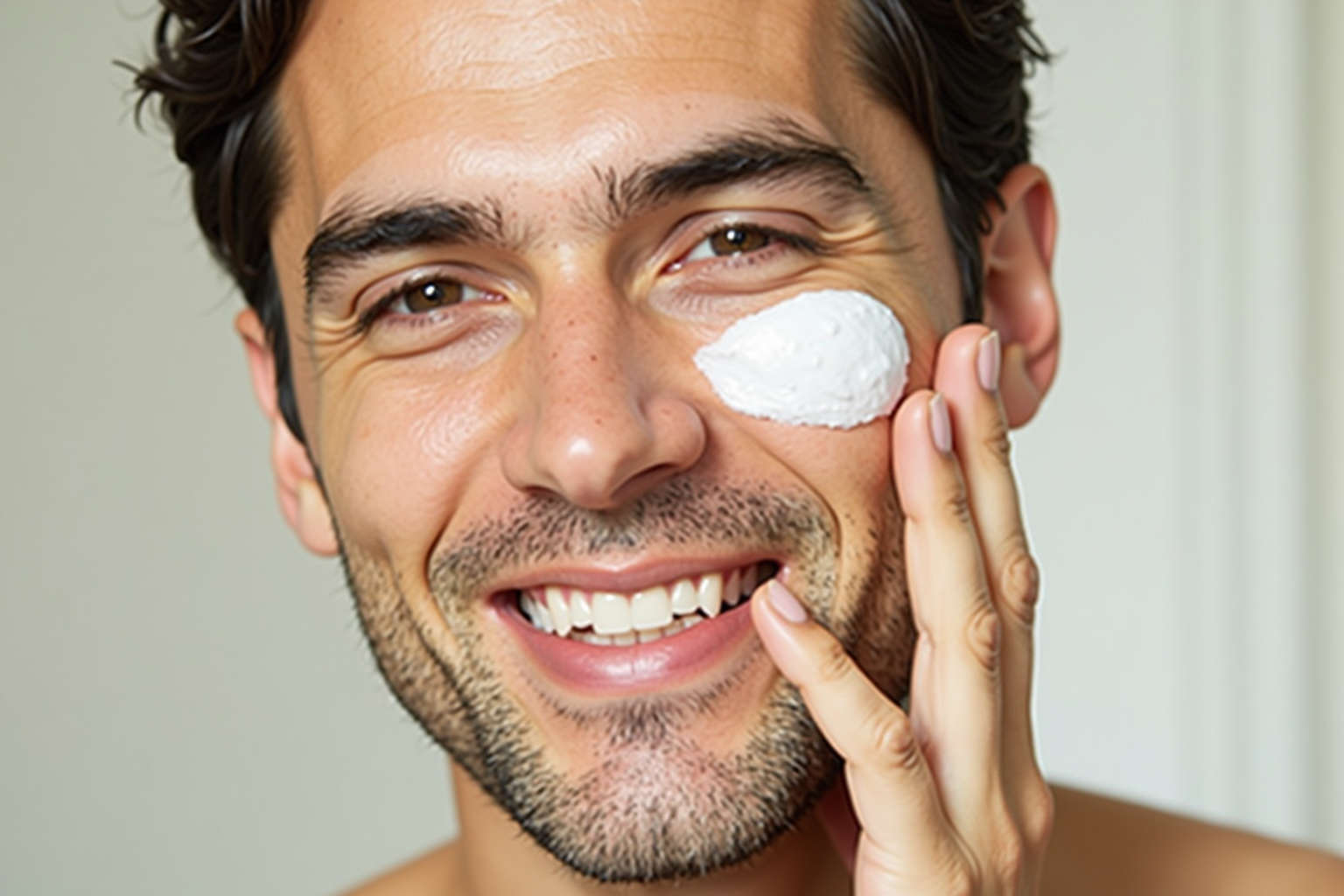 ¿Por qué las cremas hidratantes no deben dejar un residuo graso en la piel masculina?